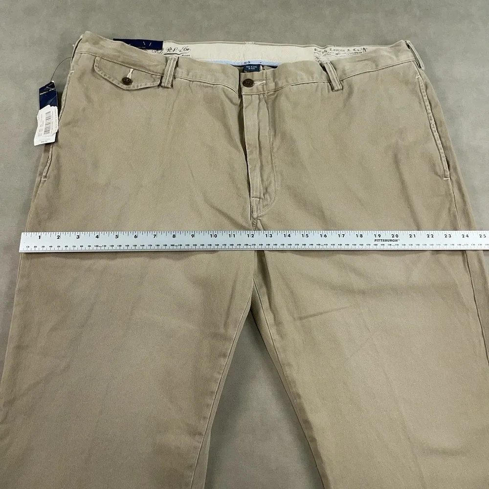 Polo Ralph Lauren SLIM GI FIT Pants Men's 42x30 Tan Chino $89 (Fits 42x28) NWT‎